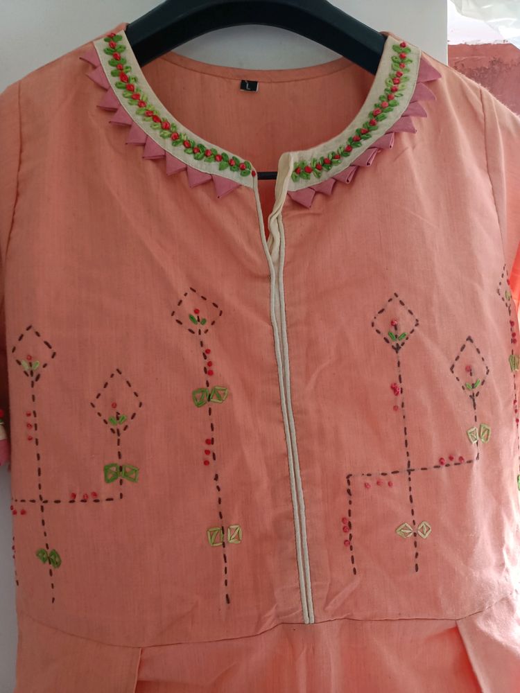 A Line Kurta With Pant