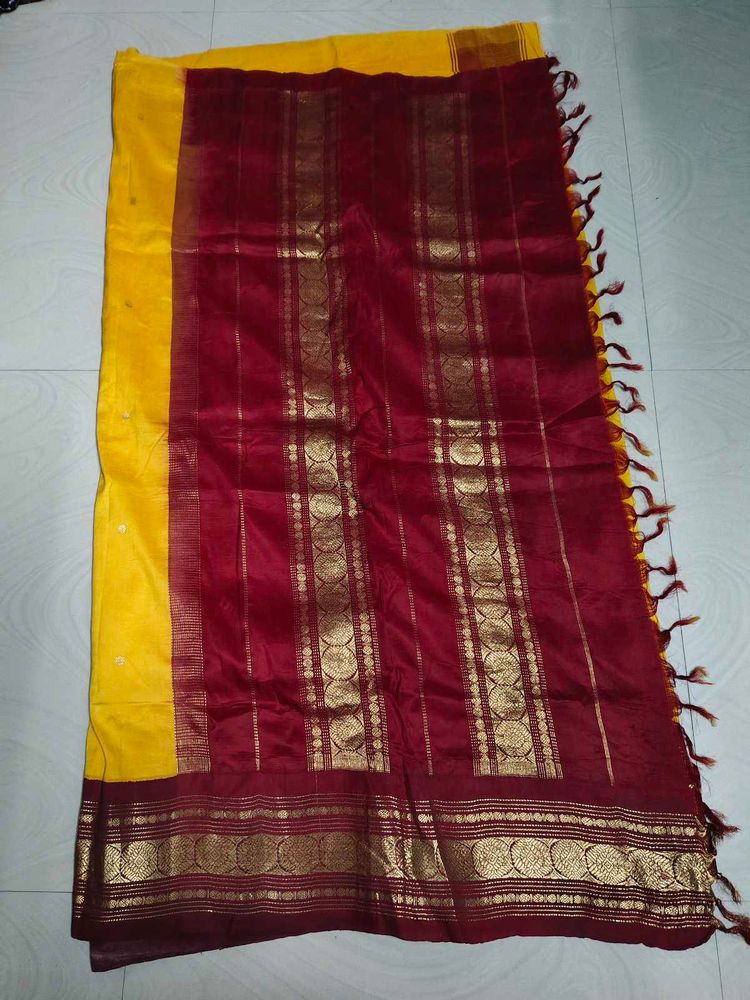 Pure Kanchi Pattu Saree 💛❤️