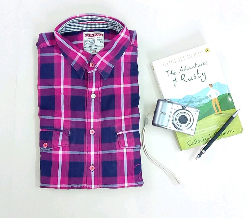 Allensolly Checkered Casual Shirt (Men's)