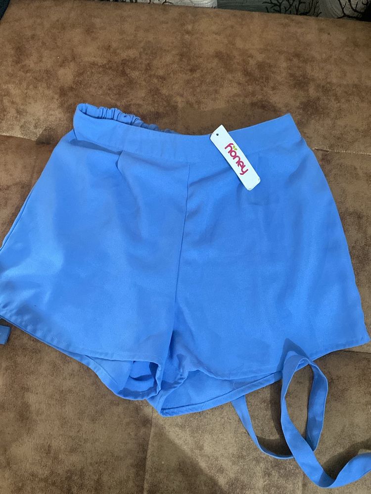 Sky Blue Shorts With Tag