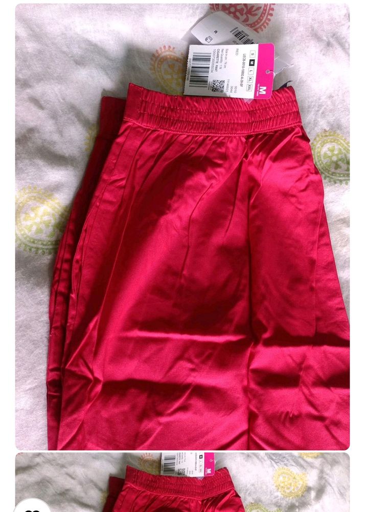 Red Ciggerate Pant