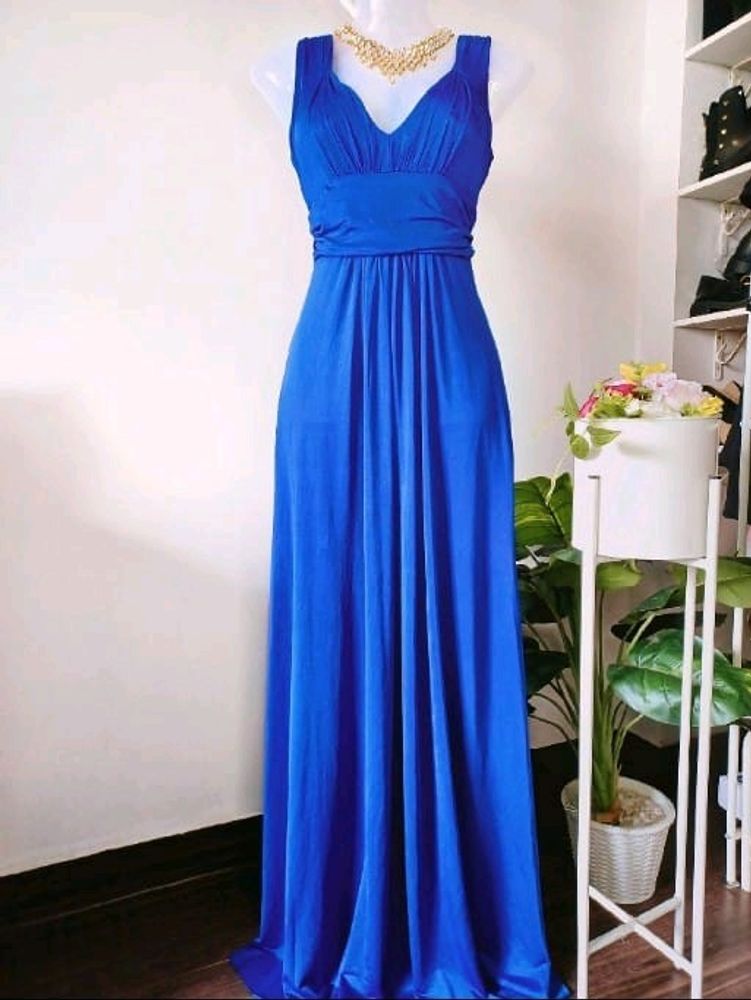 Royal blue elegant gown