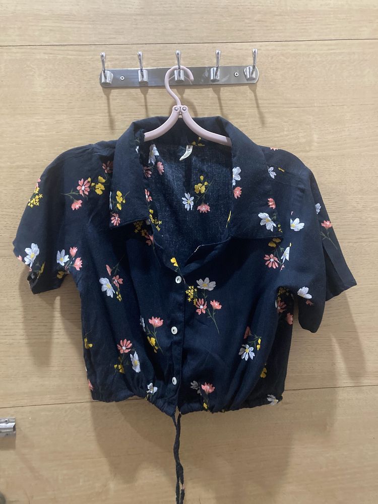 Floral Crop Shirt