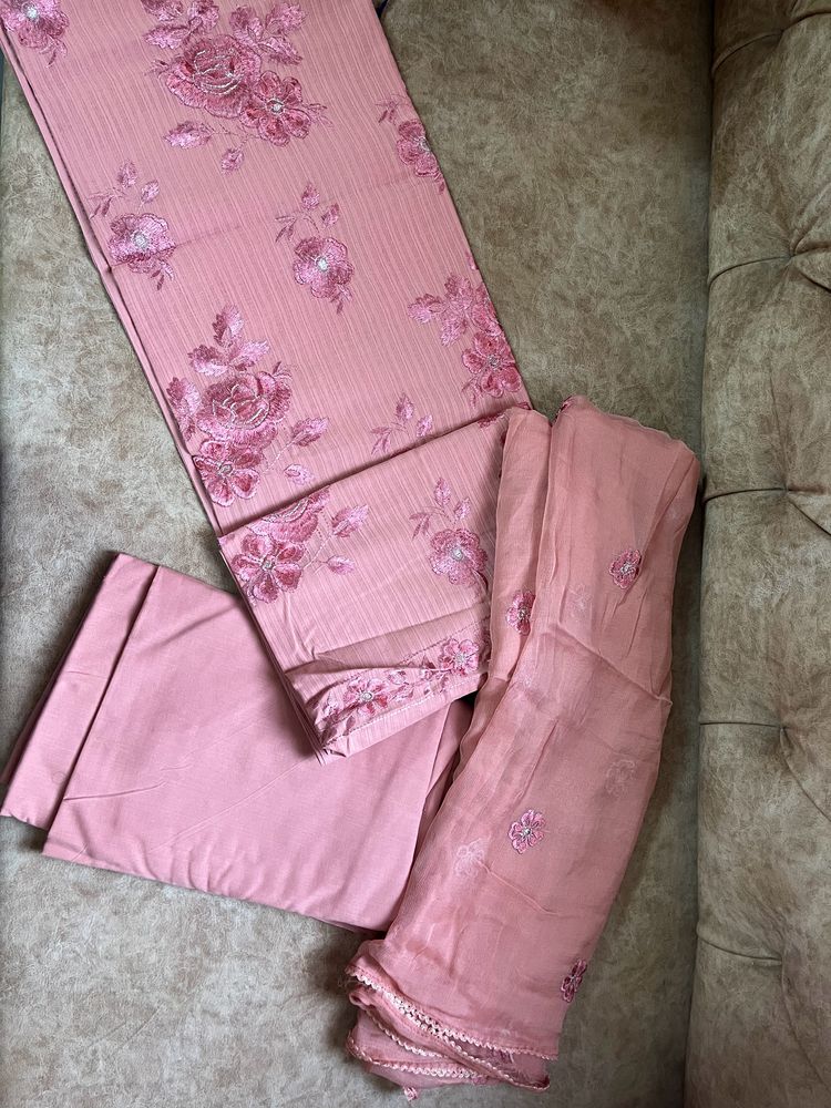 Pink Suit Material