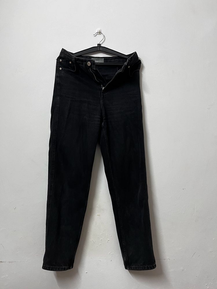 Mango High Rise Straight Fit Jeans