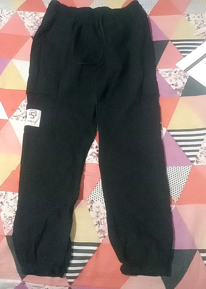 black joggers stretchable unisex