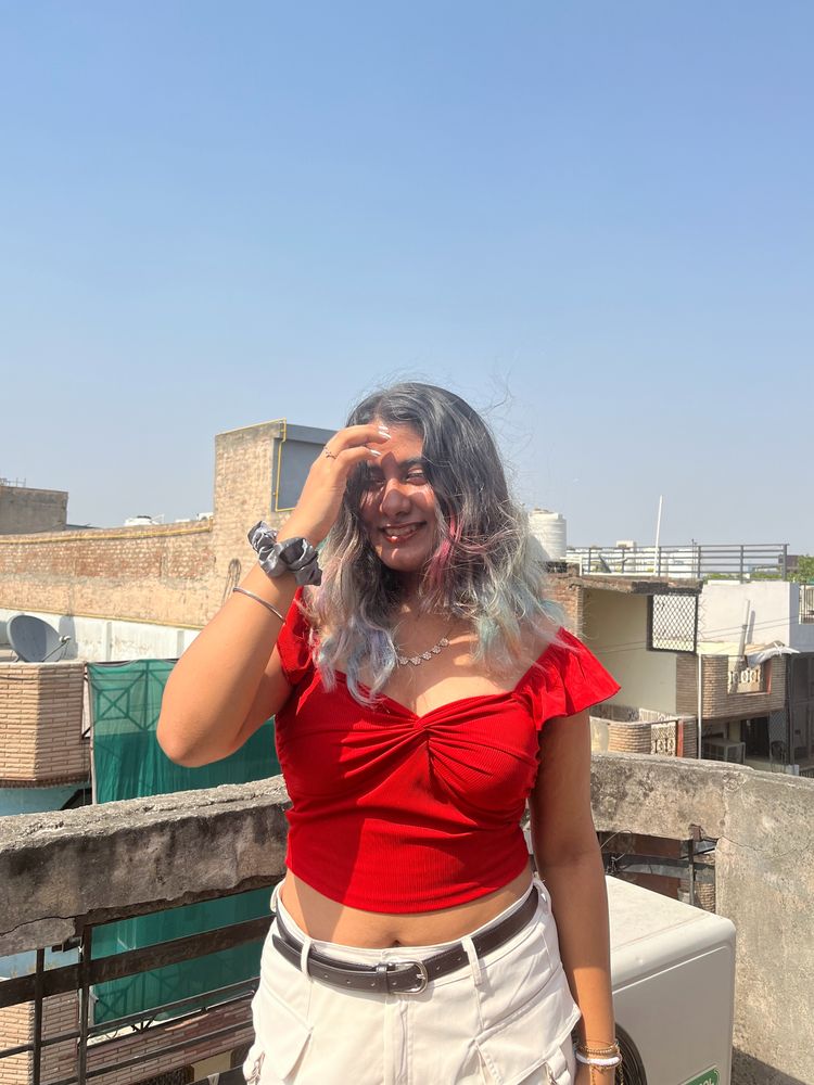 Red Crop Top