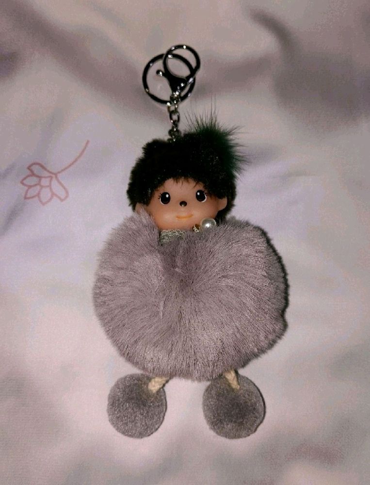 Adorable Plush Doll Keychain