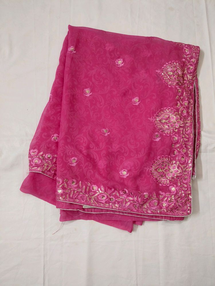 Beautiful Pink Saree