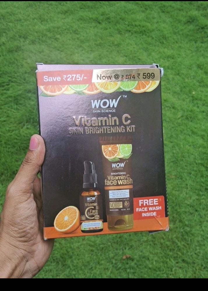 Wow Combo Of 2 Pack Face Serum And Facewash