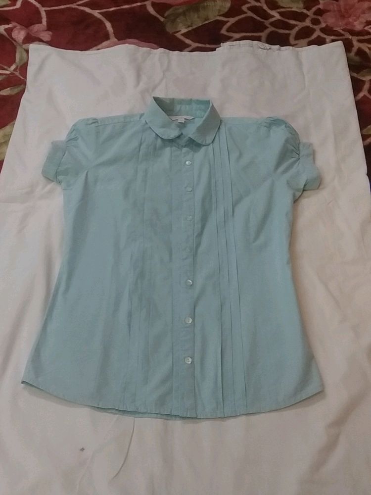 Sky Blue Short Shirt On Sale