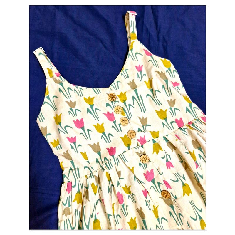 Pretty Cotton Floral Dress