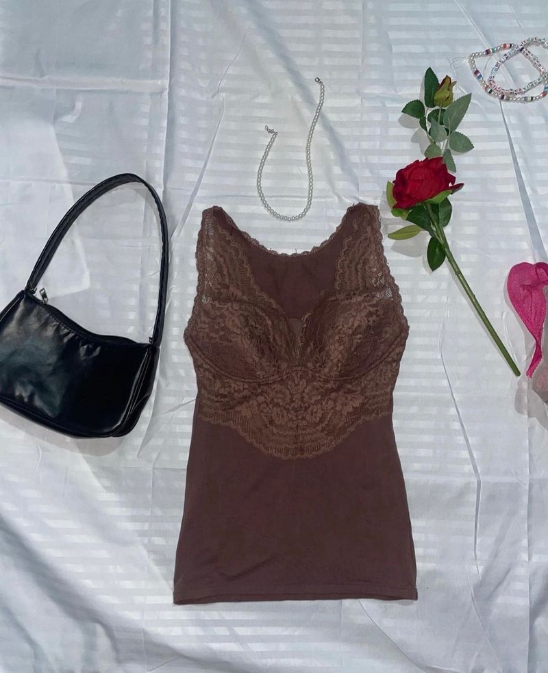 Brown Corset Top