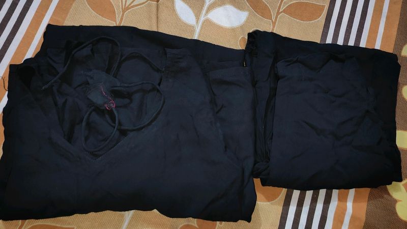 Black Kurta With Pant