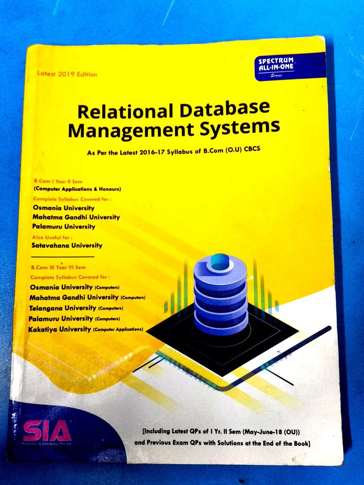 Relational Database Management System Material.