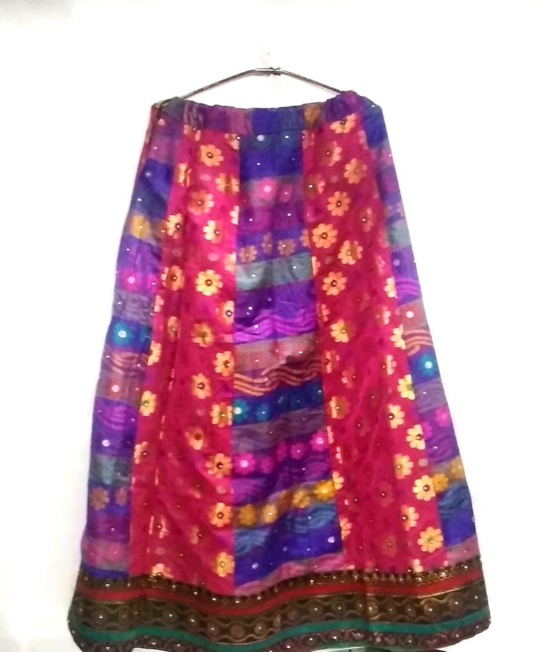 Festive Wear Skirt (Blouse with Shawl Included)