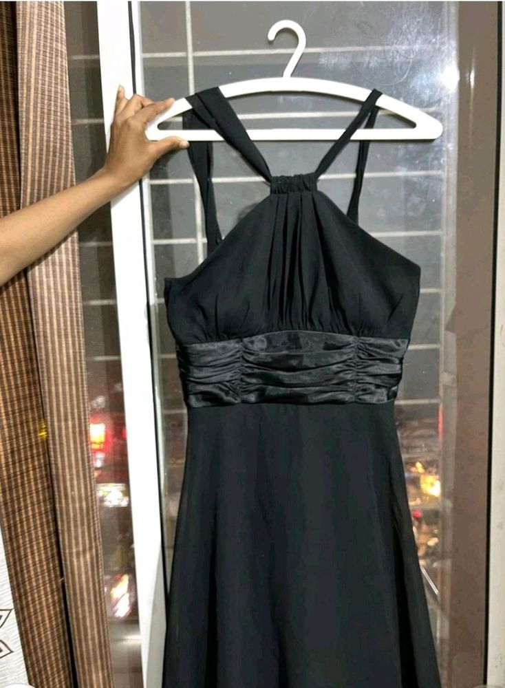 Black Halter Neck Dress