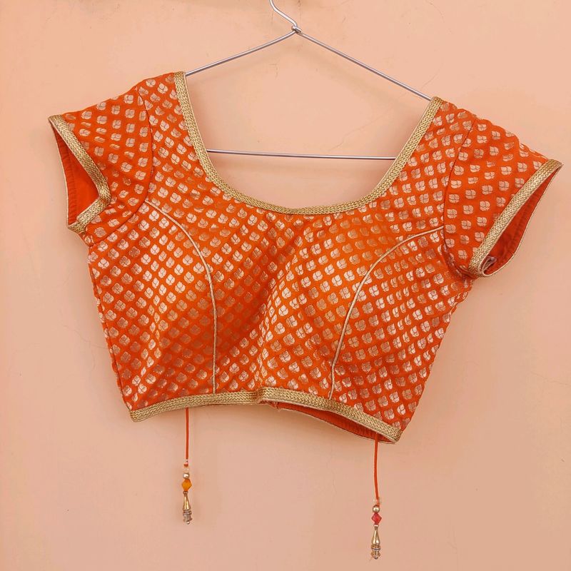 Orange Festive Blouse