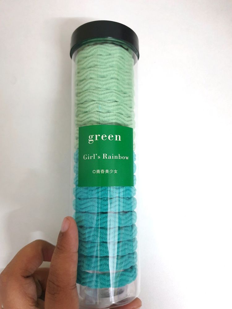 Green Shades Hair Ties