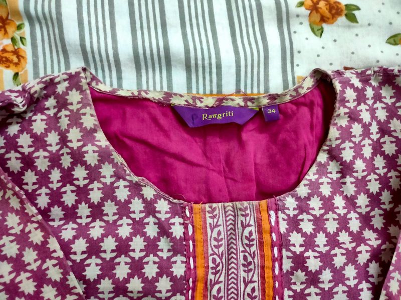 Pink Long Kurti !