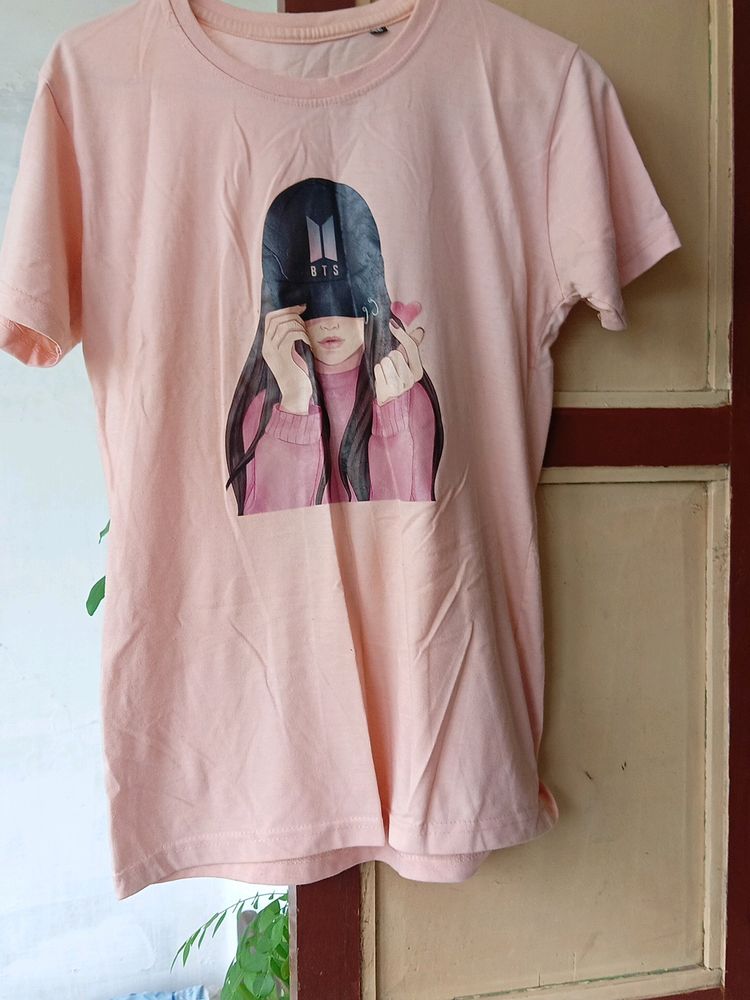 2 Pink Tshirt L Size