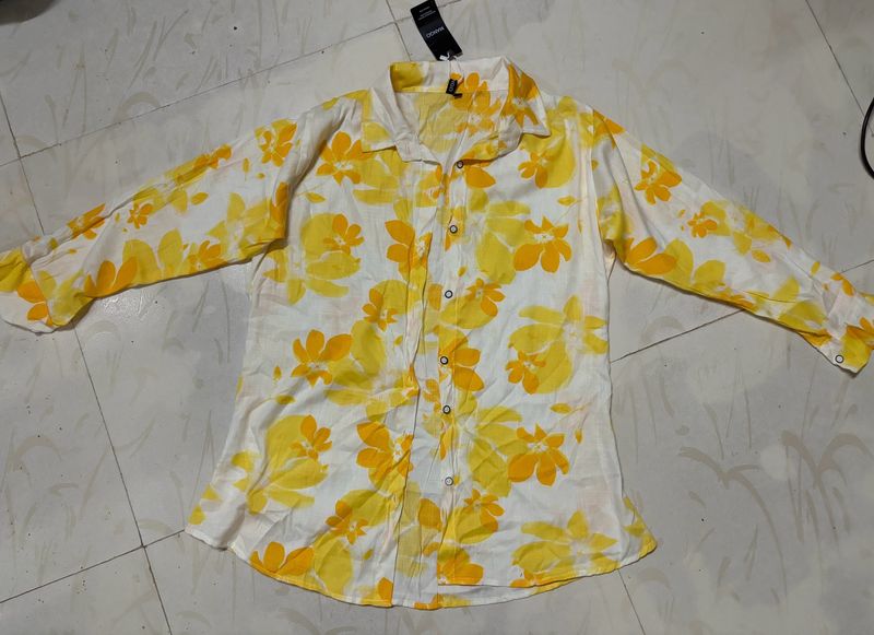 Mango Yellow Shirt For Sale🌟