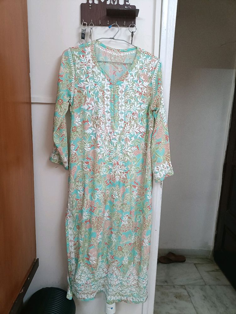 Lukhnow Silk Kurti