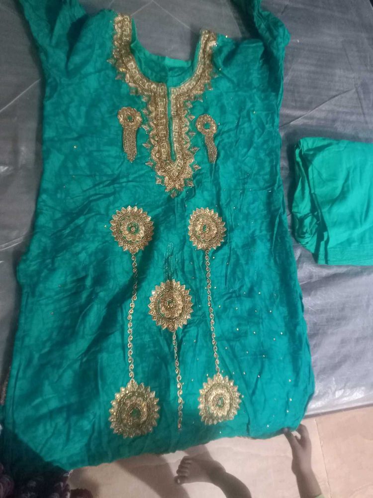 Cotton Hand Embroidery Salwar Kurti