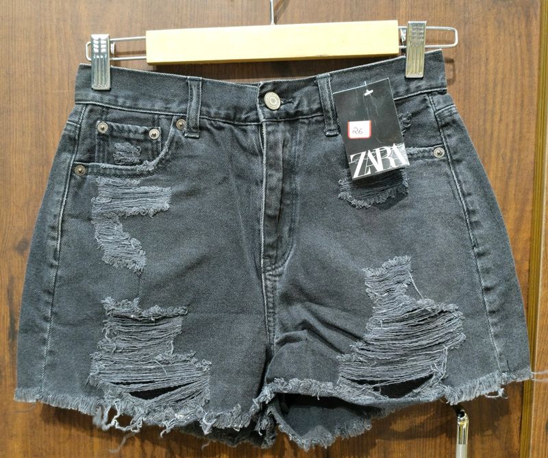 Distressed Denim Shorts For Girls