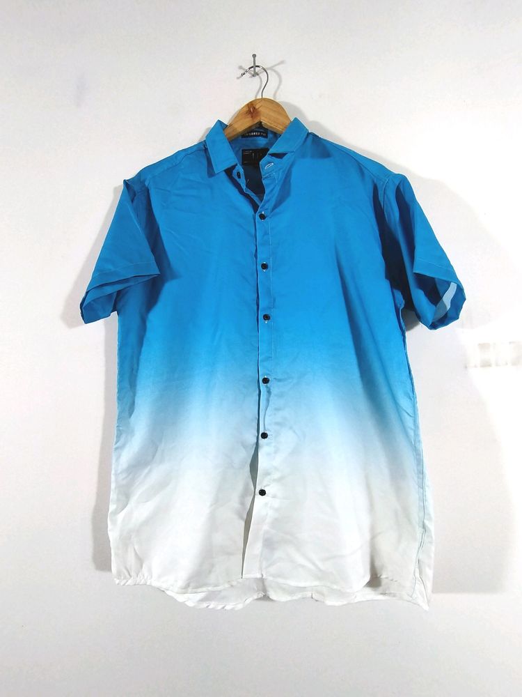 Blue And White Shade Shirt (Men's)