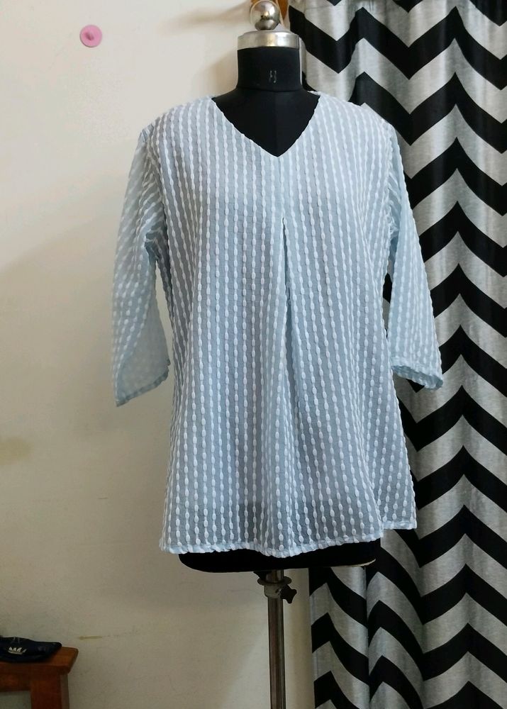 Plus Size Blue Top