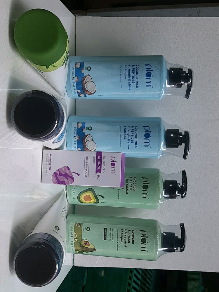 Combo Of 8 Plum Shampoo conditioner And Serum