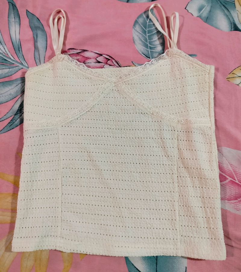 Lace Trim Korean Top (Sale)