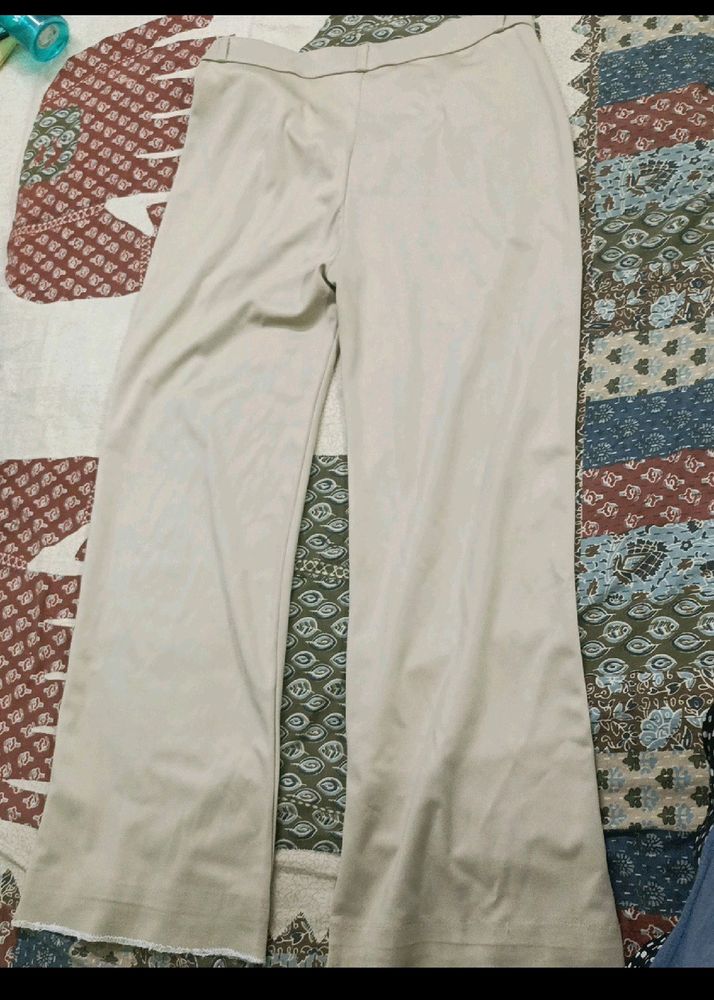 Beige Formal Trouser