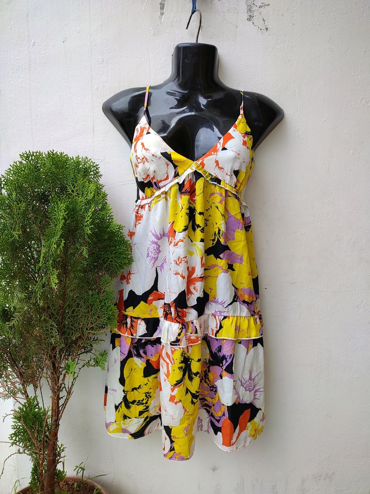 River Iceland Yellow Floral Dress