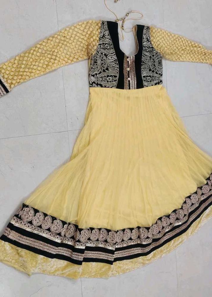 Yellow Anarkali