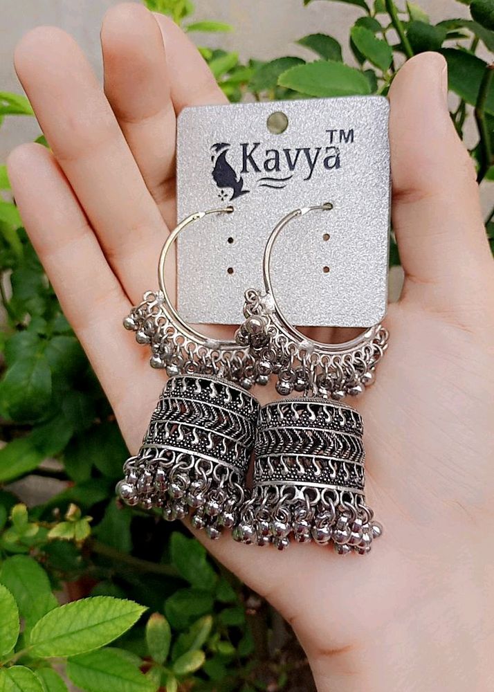 Combo Offer 🥳 Silver/ Golden Oxidised Earrings