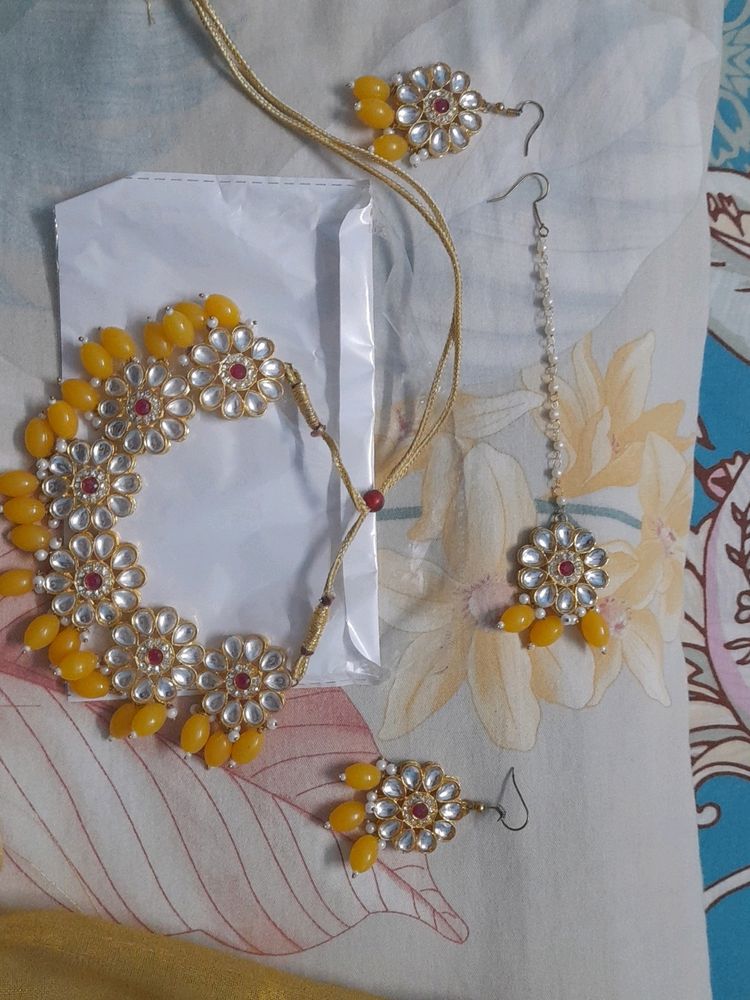 Gold Plated Kundan Set