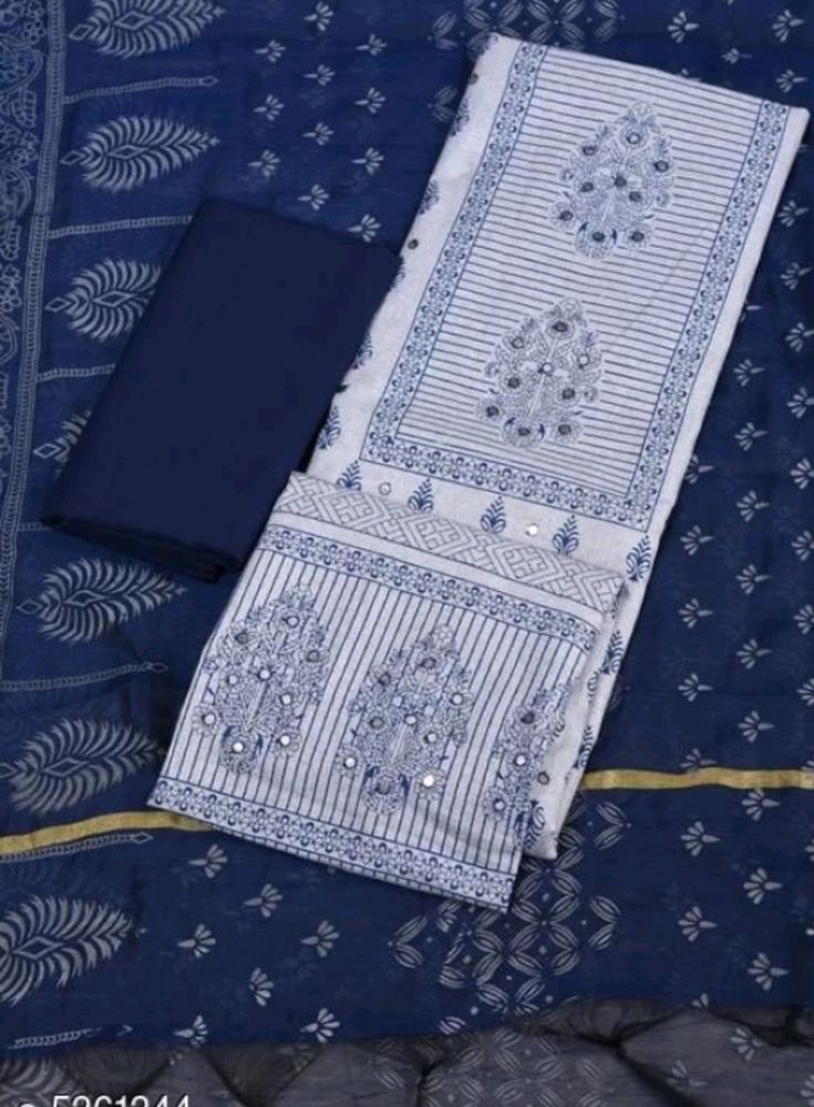 Unstitched Dress Material With Dupatta