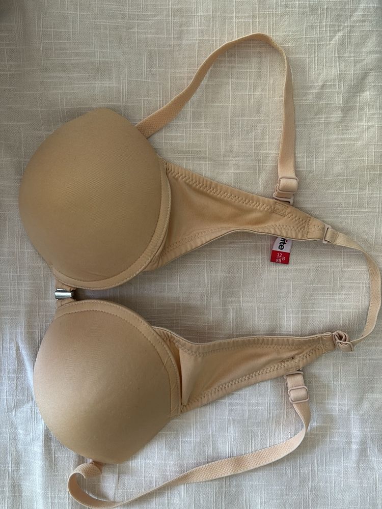 Padded Skin Colour 32B Detachable Strap Bra