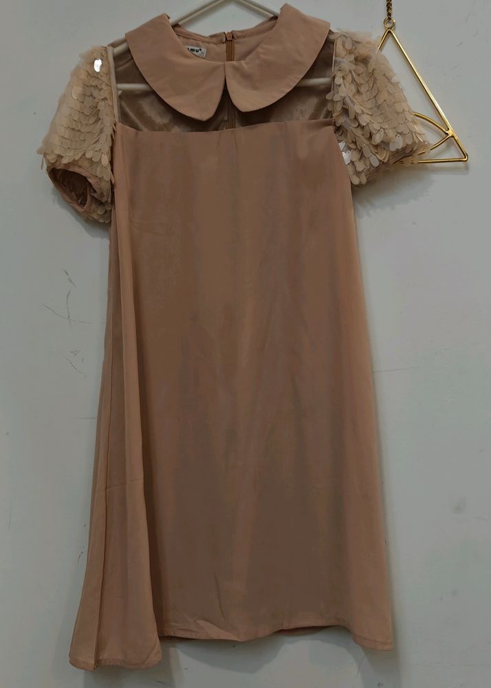 Tan Vintage Dress