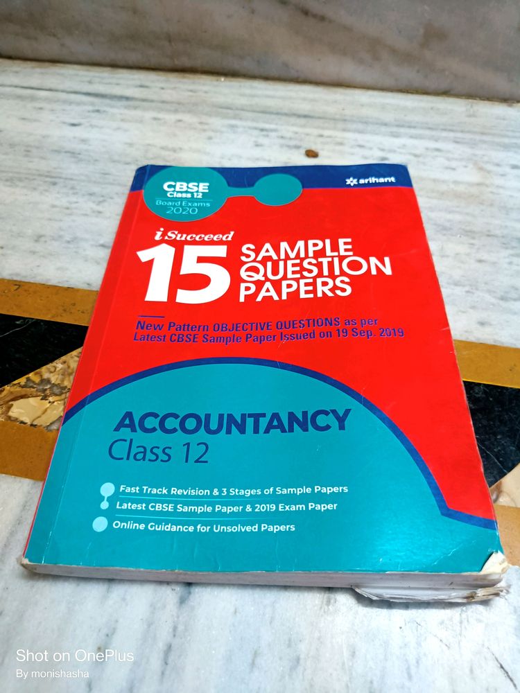 Arihant Accountancy Question Bank Class 12