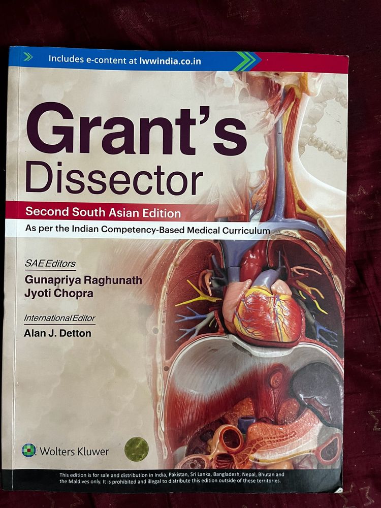 Grant’s Dissector For Anatomy