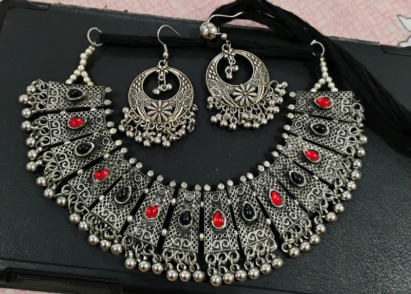 Oxidised Jewellery Set