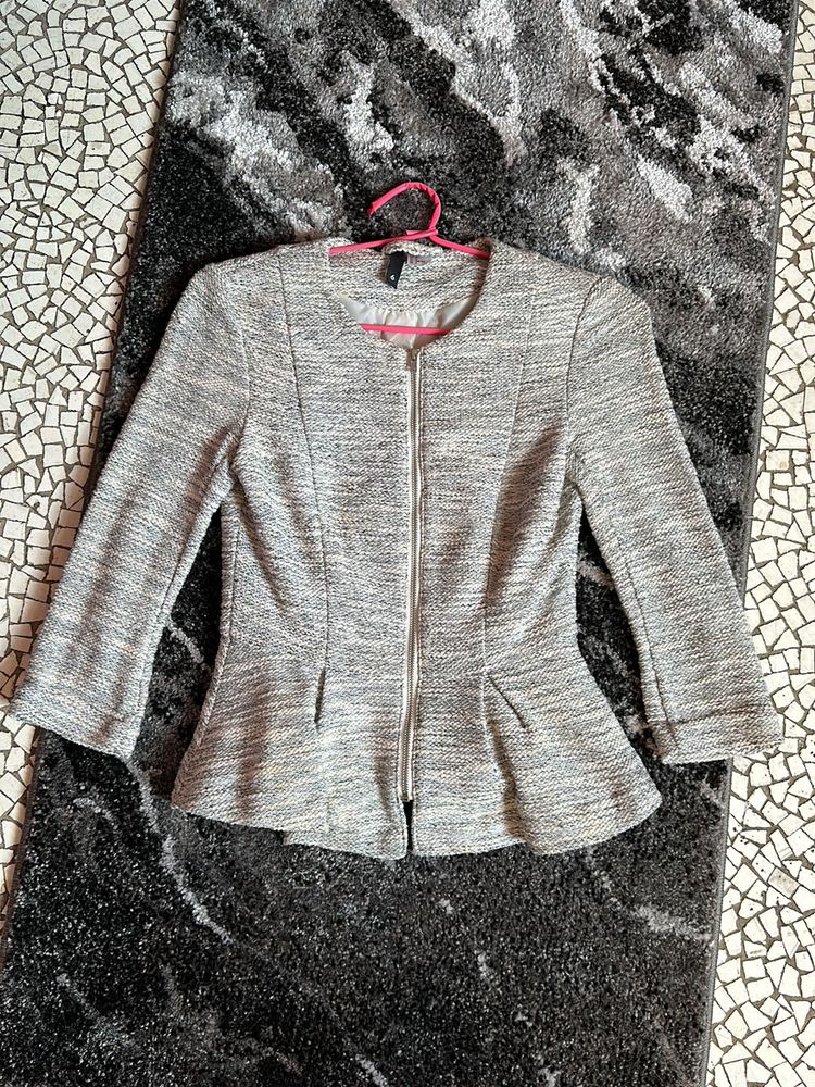 H&M Tweed Peplum Jacket