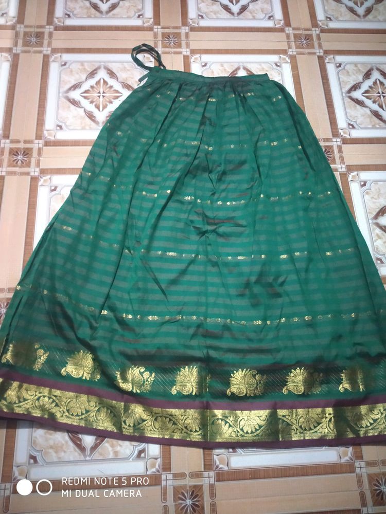 Pattu Pavadai Lehenga And Blouse