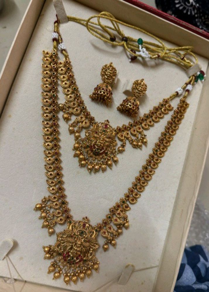 Ruby Gold Jewellery Set