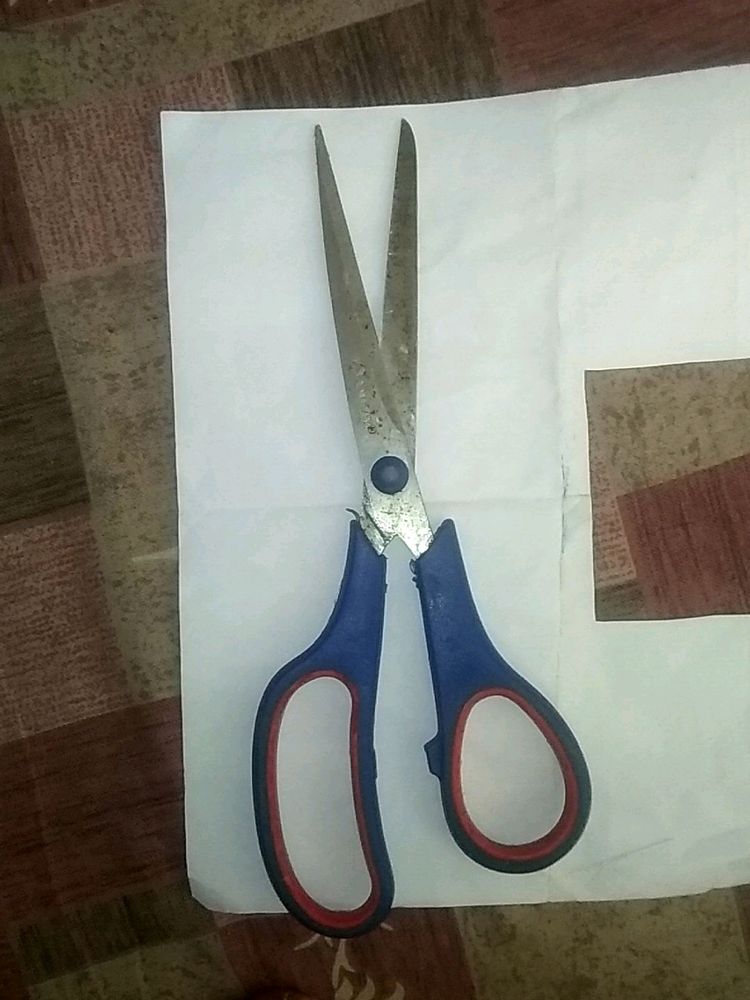 Blue And Red Colour Stainless Steel Scissor