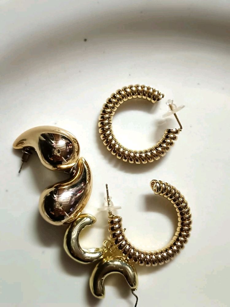 Pinteresty Gold Earings Combo✨️