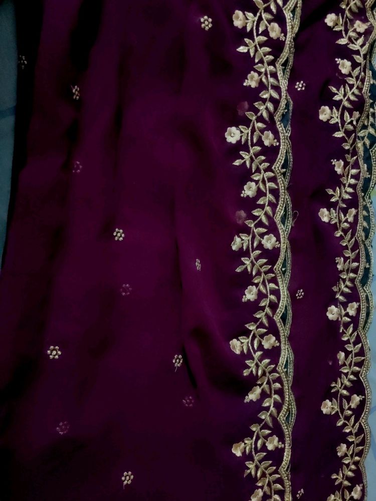 Pure Georgette Dupatta 💟💜🎆